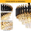 Whizmax Modern New Crystal Chandelier, Black and Gold Glass Lamp, Suitable for Bedroom, Living Room, Study Room - 2 of 4