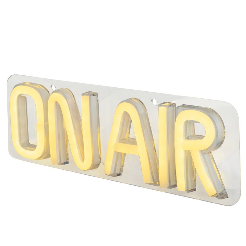 Northlight 11" LED Neon Style 'On Air' Wall Sign, 4 of 5