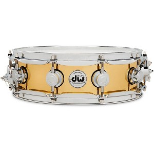 DW Collector's Series Polished Brass Snare Drum 14 x 4 in. - 1 of 4