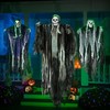 Joyfy 3 pcs Halloween Hanging Skeleton Scaring Ghost,Grim Reapers Outdoor Decorations for Yard Patio Lawn Garden Party， Halloween Scary Ghost Props - 3 of 3