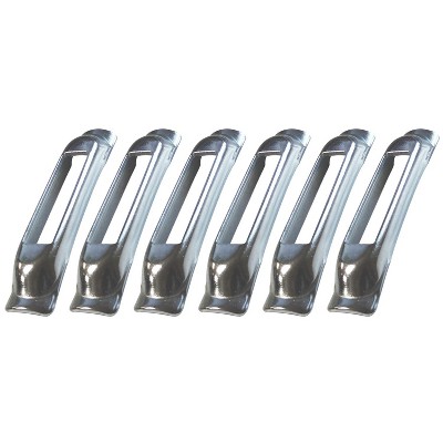 SNAP-LOC Weld-On Contoured SNAP-LOC E-Track Single Strap Anchor 6-Pack (zinc)