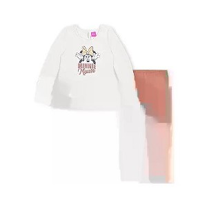 Disney Minnie Mouse Girls Long Sleeve Shirt and Legging Pants Set for Toddlers and Big Kids - 1 of 4