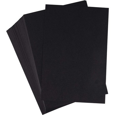 Sustainable Greetings 200-Pack Cardstock Paper, Heavyweight 216 GSM Thick for Postcard, Invitation, Announcement, Black, 4" x 6"