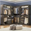 Aheaplus 72"-108" Closet System with Drawers and Hanging Rods, Freestanding Walk-in Closet Organizer System - 2 of 4