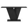 59.8'' V-Base Console Table with Wood Veneer,Modern Entryway Display Table for Living Room or Hallway-Baofuwish - 3 of 4