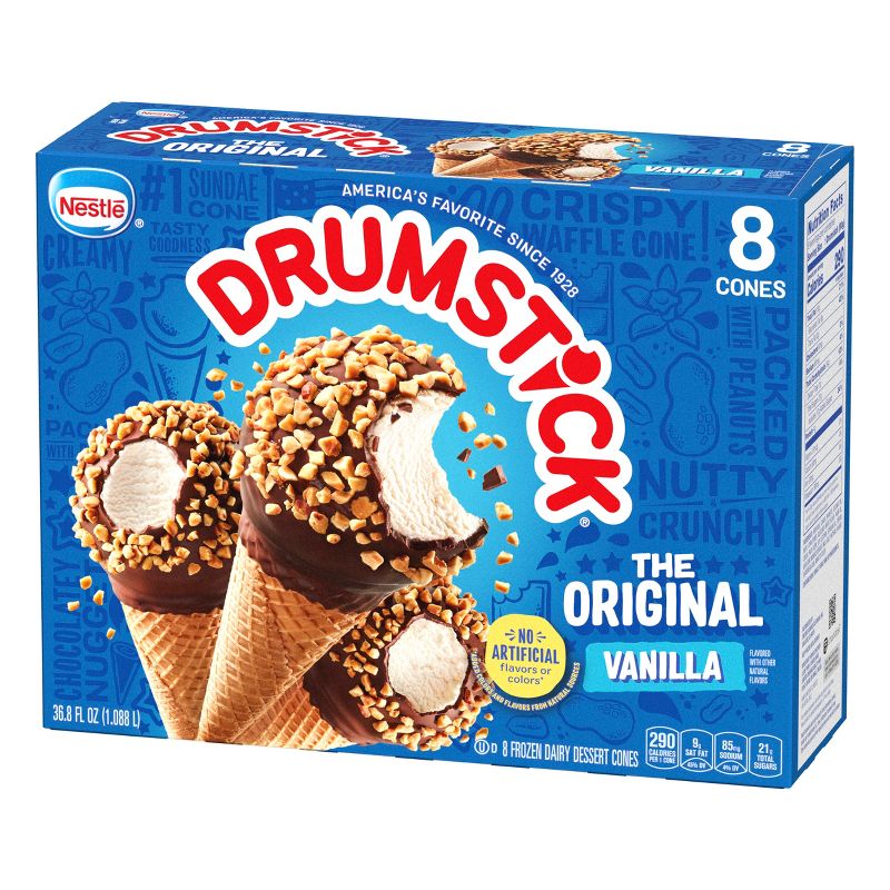 Nestle Drumstick Vanilla Ice Cream Cone - 8ct, 6 of 18