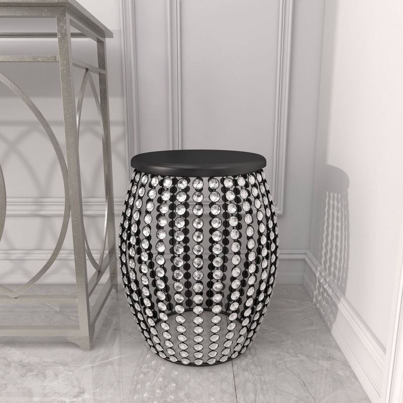 19&#34; x 16&#34; Glam Metal Accent Table Black - Olivia &#38; May, 6 of 19