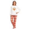 Collections Etc 2-Piece Embroidered Butterfly & Plaid Pajama Set - 2 of 4