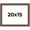 PosterPalooza | 20x15 Wide Barnwood Picture Frame, UV Acrylic, 6 Finishes - Grey, Brown, White, and Black - 2 of 4