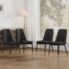 NicBex PU Leather Dining Chairs Set of 2/4,Upholstered Armless Chair with Stripe Backrest,Kitchen Chairs for Office,Living,Meeting Room - 2 of 4