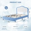 Coucheta Upholstered Bed Frame with LED Lights, Storage Drawer & Headboard,Velvet Platform for Kids, No Box Spring Needed - 2 of 4