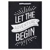Medium Gift Bag 'Let the Adventure Begin' Black/Gray: American Greetings, Paper, Typography, Graduation, 10" x 7" x 4" - 2 of 4