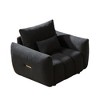 ORRD 36.8" Teddy Fabric Sofa - Modern Lounge Chair w/Pillow for Living Room, Bedroom & Office - 4 of 4