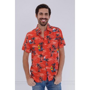Marvel Spider-Man Hawaiian Matching Family Hawaiian Button Down Dress Shirt - 1 of 4