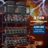 5 Tier Storage Shelving Unit, 2200 LBS Capacity Metal Adjustable Storage Shelves, Utility Storage Rack, Industrial Shelving Unit for Kitchen - 3 of 4