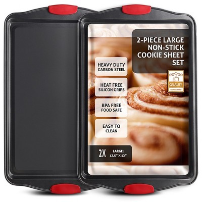 JoyTable Premium Nonstick Bakeware Set, Baking Pan Set with Silicone Handles for Oven