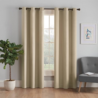 Thermaback Microfiber Grommet Blackout Window Curtain Panel - Eclipse