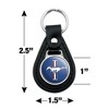 Ford Mustang Logo Black Leather Keychain - 4 of 4