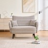 Okak Modern Color Mixing Boucle Single Sofa Chair with Armrests & Pillows,Deep-Seated Storage Sofa Couch for Bedroom,Apartments - 3 of 4
