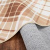Washable Rug, Soft Low Pile Plaid Area Carpet, Non Slip Accent Throw Rug for Living Room Bedroom Dining Room Playroom Farmhouse - 4 of 4