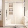 Sliding Glass Shower Door, Sliding Bathroom Door, Glass Shower Doors for Walk in Shower, Waterproof Seal&Easy Installation,10mm Tempered-Glass - 3 of 4