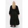 Women's Plus Size Malia Plain Maxi Dress - black | CITY CHIC - image 3 of 4