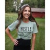 Simply Sage Market Women's Hustle For That Muscle Short Sleeve Graphic Tee - 2 of 3