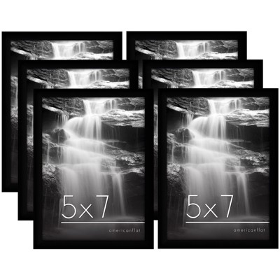 Americanflat Picture Frame with tempered shatter-resistant glass - Horizontal and Vertical Formats for Wall and Tabletop - Available in a variety of sizes & Multipacks