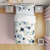 Sweet Jojo Designs Girl Toddler Bedding Set Watercolor Floral Blue Pink and White 5pc - 2 of 4
