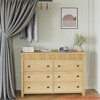 6/7 Drawer Dresser for Bedroom, Wooden Chest of Drawers, Fluted TV Stand, Storage Organizer for Living Room, Hallway and Entryway - 3 of 4