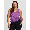 RBX Active Women's Super Soft Relaxed Fit Twist Racerback Tunic Tank Top - 3 of 4