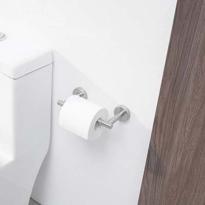 Brushed Nickel Wall Mounted Pivoting Toilet Paper Holder