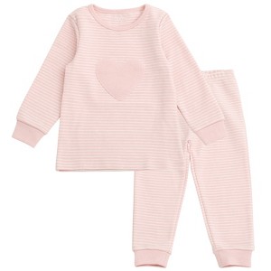 Cozeeme Modal Baby Girls Layette T-Shirt and Jogger Pants Play Set Outfit Newborn to Infant - 1 of 4