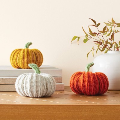 Mondo Llama - Brandclub - 3ct Knit Pumpkins Kit - Mondo Llama&