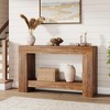 47.24/63" Farmhouse Console Table - 2-Tier Wood Entryway Table w/Storage for Living Room/Hallway - Rustic Design - 2 of 4