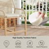 Outdoor Bar Stools Set of 2, Aluminum Rattan Barstools with Removable Cushion - 2 of 4