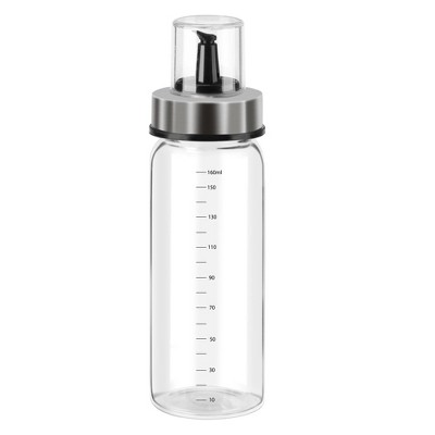 Unique Bargains Kitchen Cooking Stainless Steel Spout Accurate Pour Drip-Free Dispenser Bottle with ML Marks
