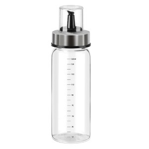 Unique Bargains Kitchen Cooking Stainless Steel Spout Accurate Pour Drip-Free Dispenser Bottle with ML Marks - 1 of 4