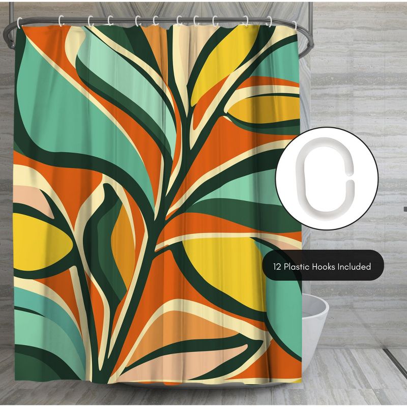 Americanflat 71" x 74" Shower Curtain Style 5 by Modern Tropical, 6 of 7