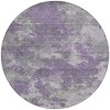 Purple And Gray Abstract Washable Indoor Outdoor Area Rug - 4 of 4