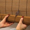 Outdoor Imperial Matchstick Rayon from Bamboo Cord-Free Natural Rollup Blinds - Radiance - 4 of 4