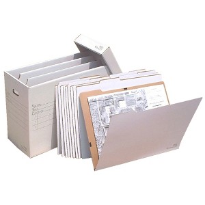 Advanced Organizing Systems VFile25 W/10 VFolder25 Stores Flat Items Up to 18”x24” - 1 of 1