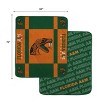 NCAA Florida A&M Rattlers Reverse Block Double Sided Ultra Cozy Blanket - 2 of 3