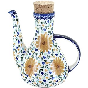 Blue Rose Polish Pottery 7S WR Unikat Olive Oil Container - 1 of 1