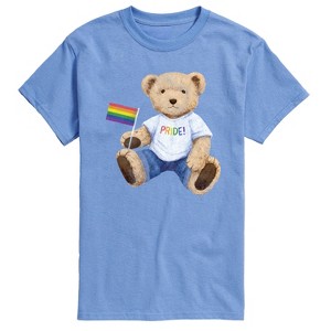 Men's - Instant Message - Pride Teddy Bear Short Sleeve Graphic T-Shirt - 1 of 4