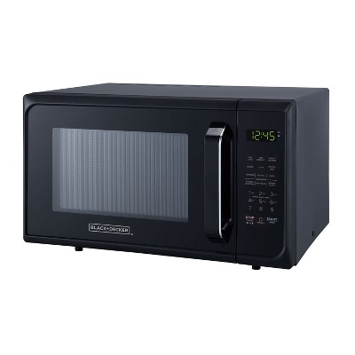 Black+Decker EM925A2CJ-P1 900 Watt 0.9 Cubic Feet Compact Countertop Microwave Oven with Digital Touch Controls and LED Display, Matte Black