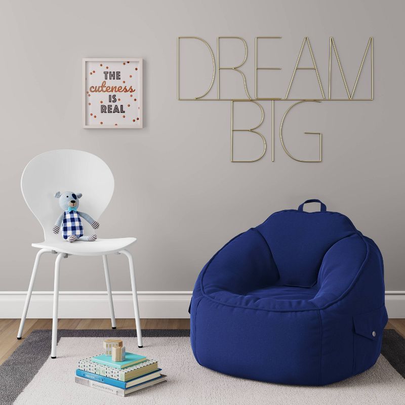 Canvas Kids' Bean Bag Chair - Pillowfort™, 2 of 5
