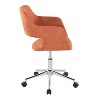 TiramisuBest Contemporary Orange Fabric Task Chair: Adjustable, Cushioned, 5 - Star Base - 2 of 4