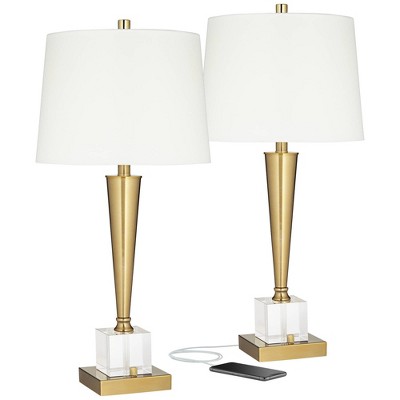 Possini Euro Design Wayne Modern Table Lamps 29 1/4 Tall Set Of 2