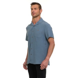Super Triple Goose Men’s AIRFLOW Active Stretch Camp Collar Shirt – Short Sleeve, Lightweight, Breathable Button-Down Top - 1 of 4